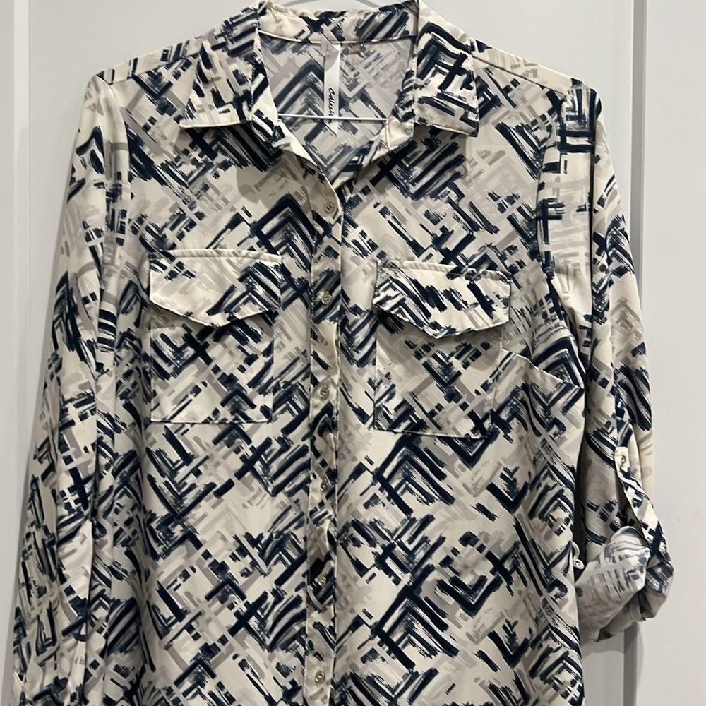 NY Collection Classic Shirt Dress - Picture 5 of 10